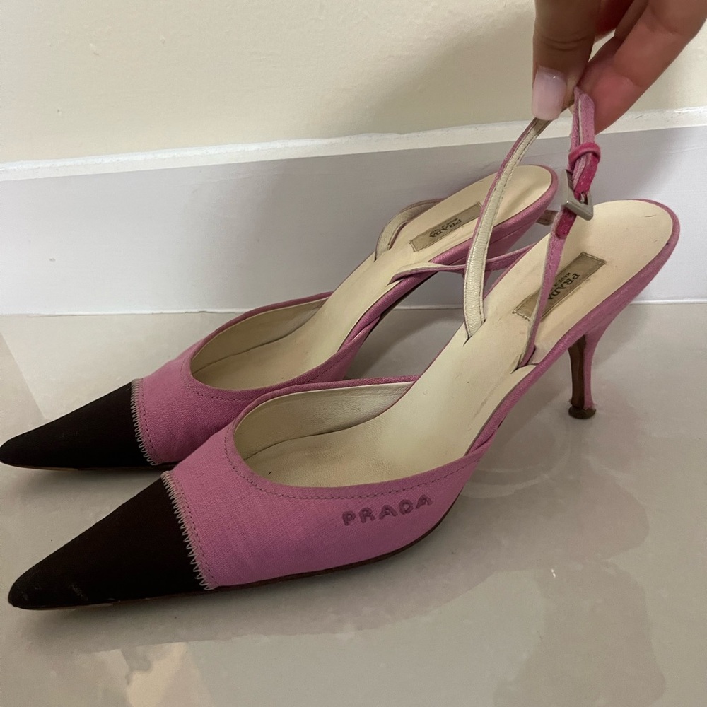 Pink Prada heels
